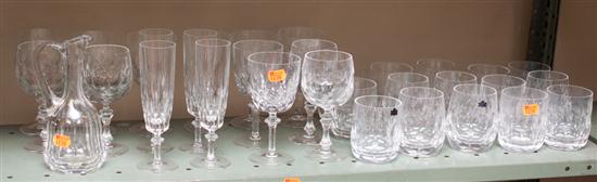 Assorted German and other cut crystal 139dae