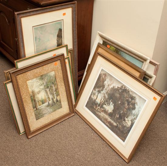 13 assorted framed prints subjects 139dd7
