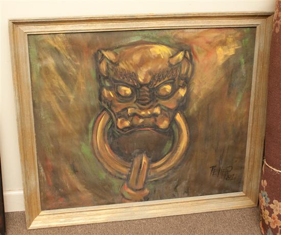 Petter Demon head oil on canvas 139dff