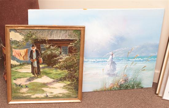 Victorian Seashore acrylic on canvas 139e00