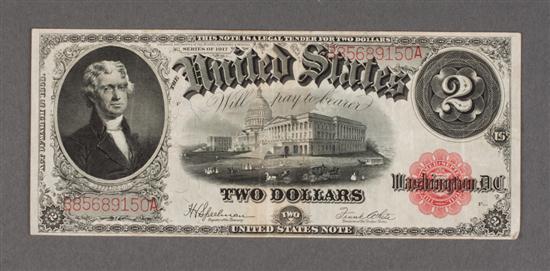 United States Currency 2 00 Legal 139e21