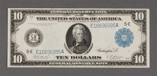 United States Currency: $10.00