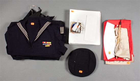 Assortment of World War II memorabilia