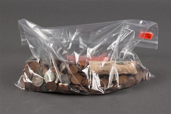 United States: Assortment of pennies