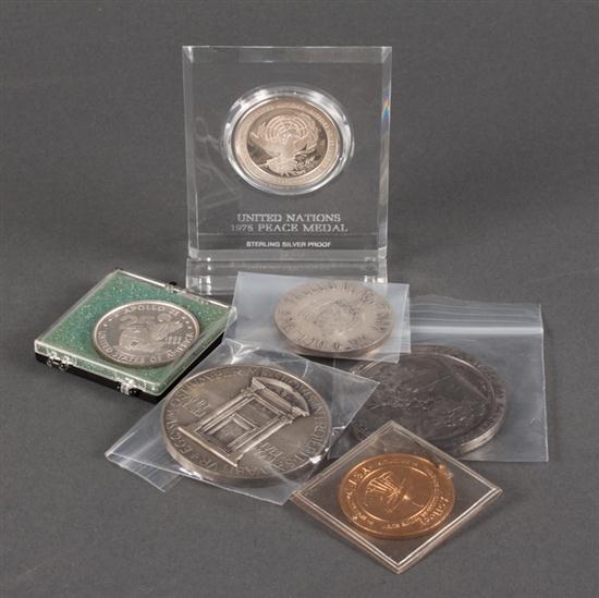 Medals: Six commemorative medallions