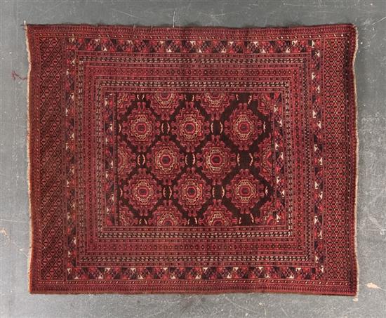 Semi-antique Yamout rug Turkestan