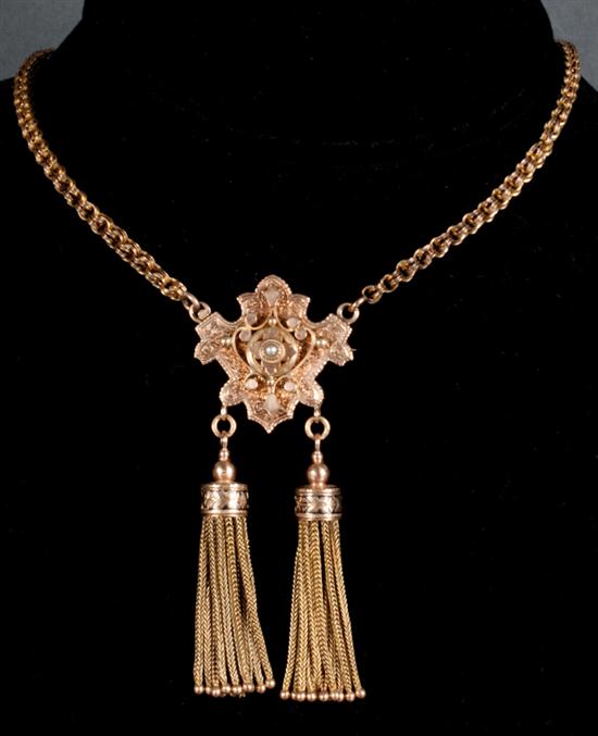 Etruscan Revival 10K gold niello 139ef1