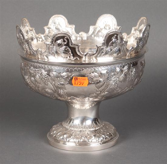 American repousse silver monteith 139f47