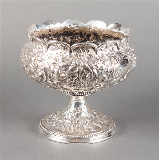 American repousse silver pedestal 139f4b