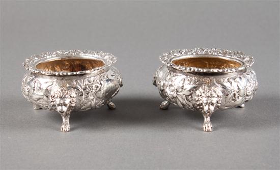 Pair of American repousse sterling 139f56