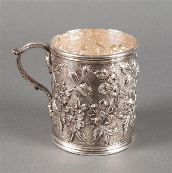 American repousse sterling silver