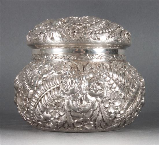 American repousse sterling silver