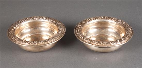 Pair of American repousse sterling 139f6f