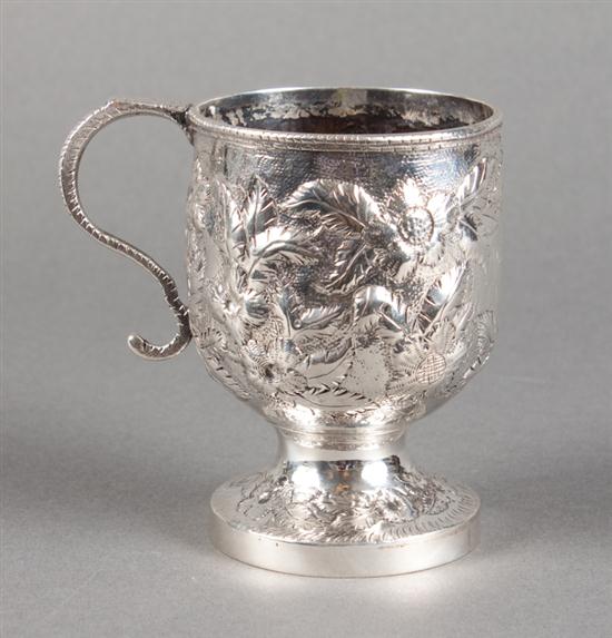 American repousse silver cup S  139f71