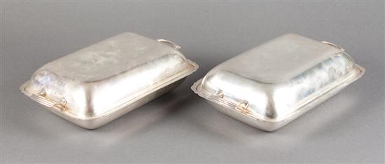 Pair of American sterling silver