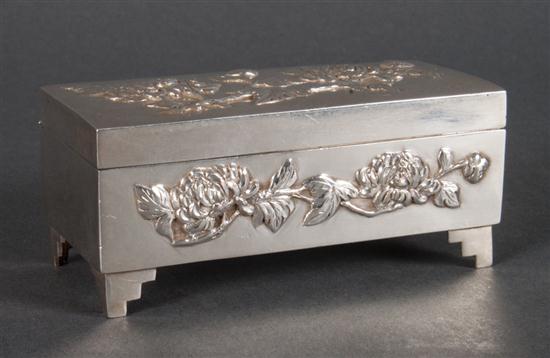 Chinese Export silver box Wang 139f97