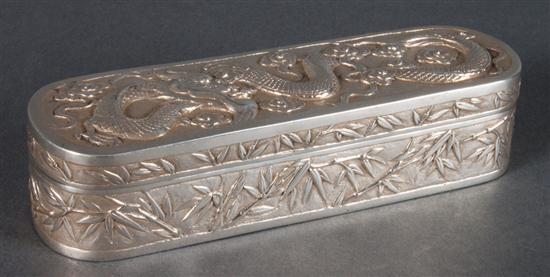 Chinese Export silver box Wang 139f99