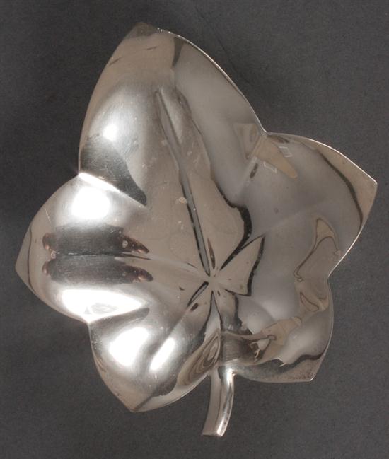American sterling silver leaf-form
