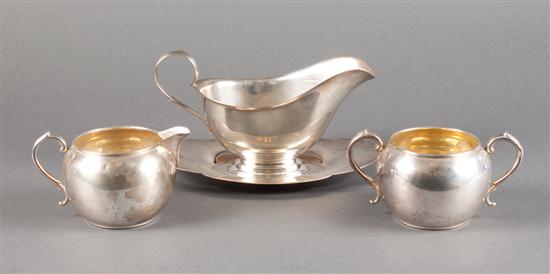 American sterling silver gravy boat