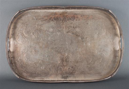 English silver-plate on copper gallery