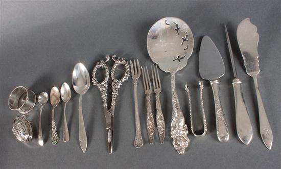 Fifteen assorted American sterling 139fe5