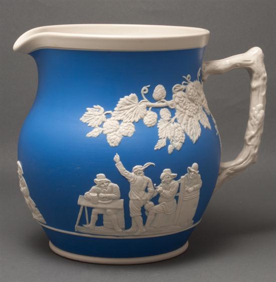 Copeland Spode blue and white jasperware