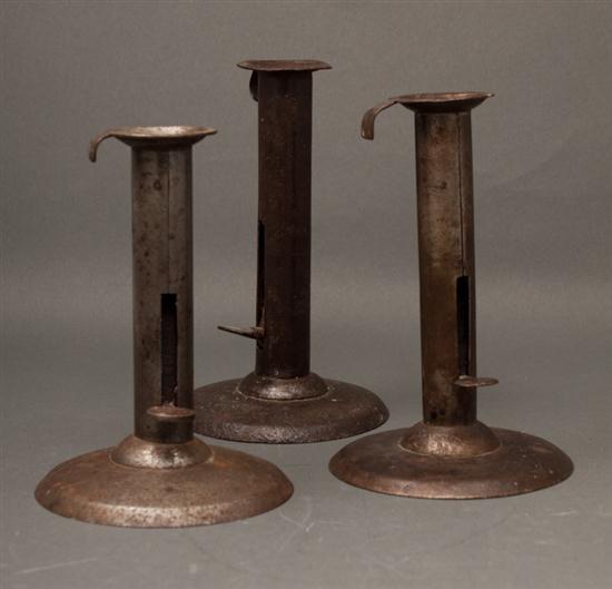 Set of three American sheet iron