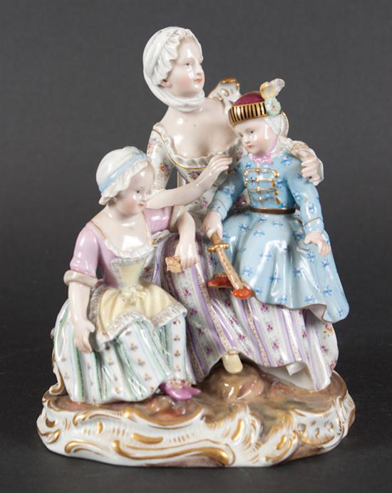 Meissen porcelain figural group late