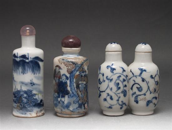 Two Chinese blue and white porcelain