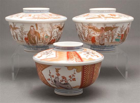 Three Japanese Imari porcelain 13a08d