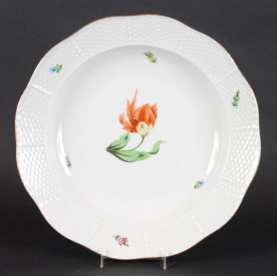 Herend floral decorated porcelain