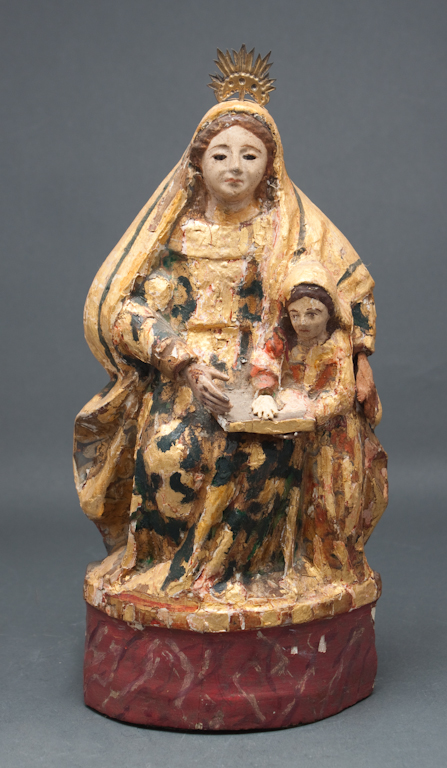 Spanish Colonial carved and polychrome 13a117