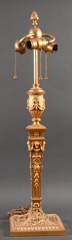 Louis XVI style gilt metal candlestick 13a145