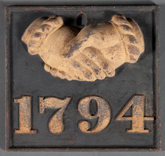 American cast iron fire mark for 13a13c