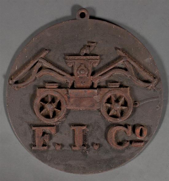 American cast iron fire mark for