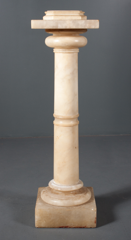 Italian carved marble pedestal