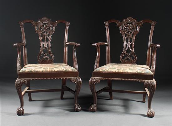 Pair of George II style carved 13a1ac