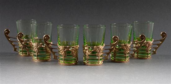 Set of six Continental gilt metal 13a29d