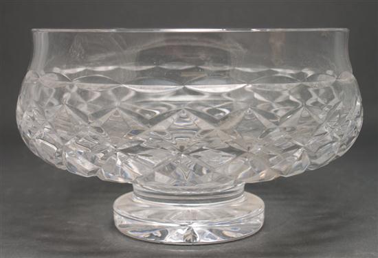 Molded crystal footed bowl possibly 13a2a7