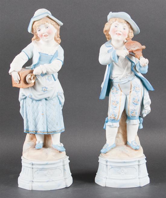Pair Of Austrian painted bisque 13a2cf