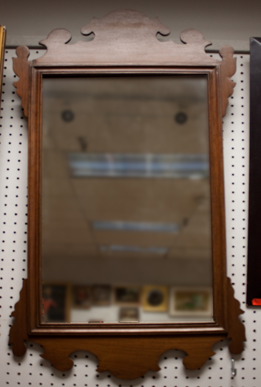 Chippendale style mahogany mirror 13a2f8