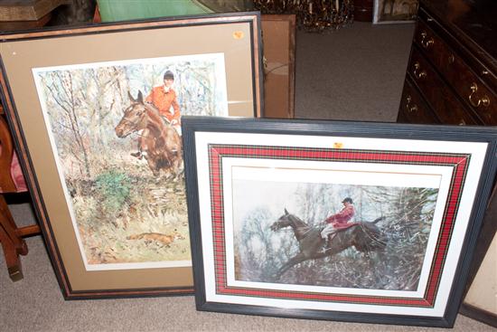 Two framed sporting prints Estimate