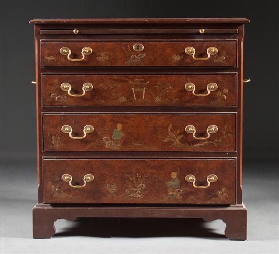 George III style mahogany and japanned