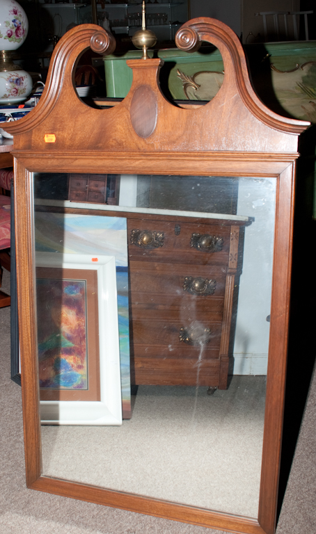 Chippendale style mahogany mirror