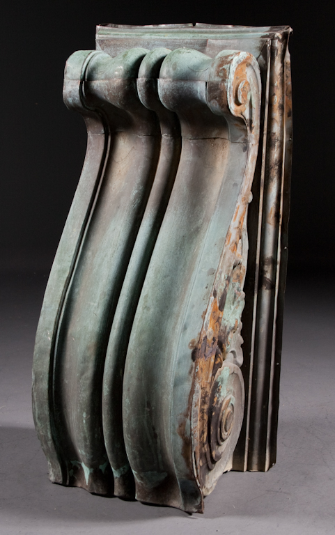Classical style weathered copper