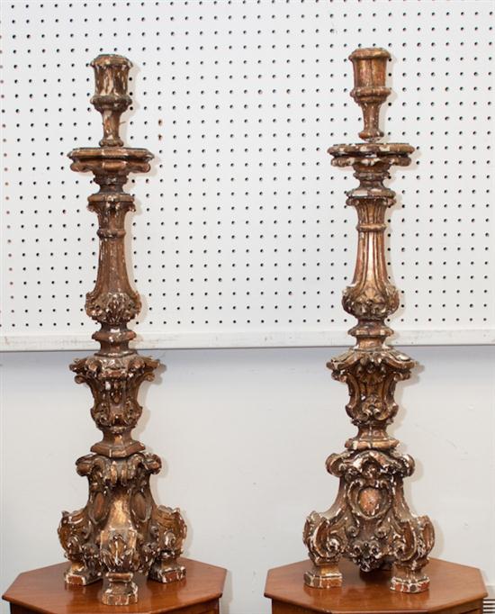 Pair of Gothic style carved wood 13a348