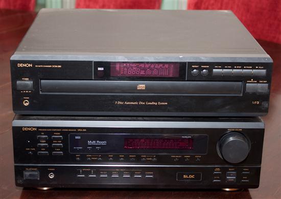 Denon 5 disc CD player and matching 13a34c