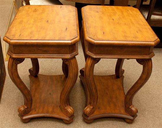 Pair of Continental style fruitwood 13a35c