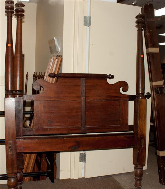 American classical mahogany bedstead