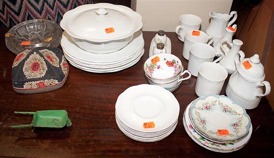 Small group of teacups saucers